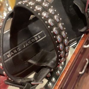Marc Jacobs black strapped sandal sz 37.5